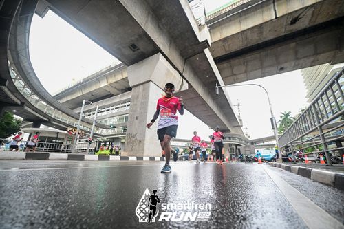 Race photo from Smartfren Run 2024