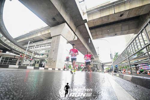 Race photo from Smartfren Run 2024