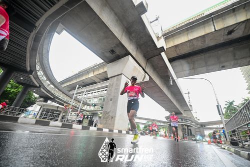 Race photo from Smartfren Run 2024