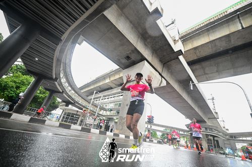 Race photo from Smartfren Run 2024