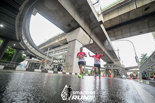 Race photo from Smartfren Run 2024