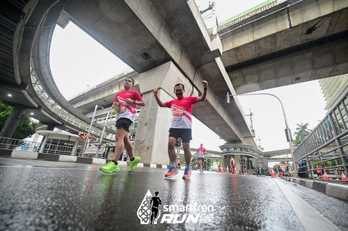 Race photo from Smartfren Run 2024