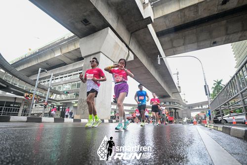 Race photo from Smartfren Run 2024