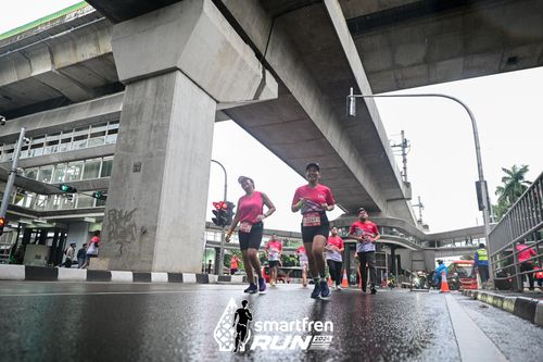 Race photo from Smartfren Run 2024