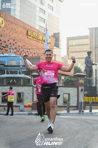 Race photo from Smartfren Run 2025 