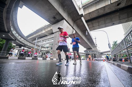 Race photo from Smartfren Run 2024