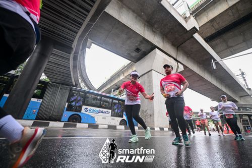 Race photo from Smartfren Run 2024