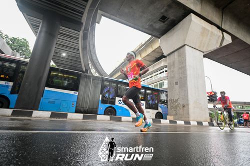 Race photo from Smartfren Run 2024