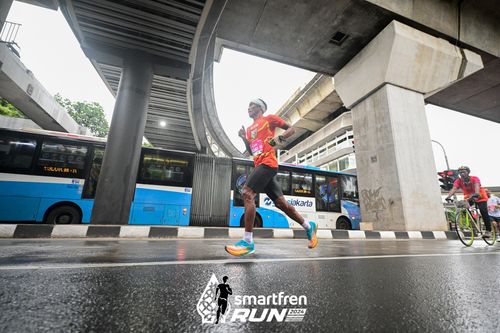 Race photo from Smartfren Run 2024