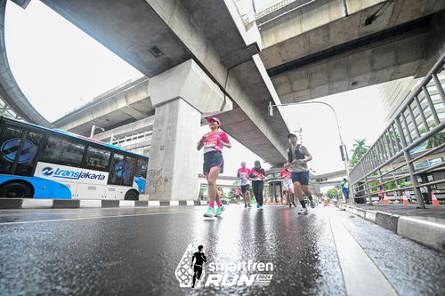 Race photo from Smartfren Run 2024