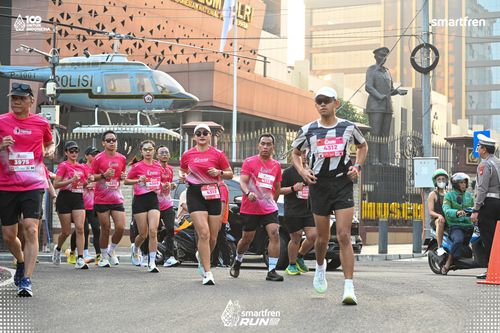 Race photo from Smartfren Run 2025 