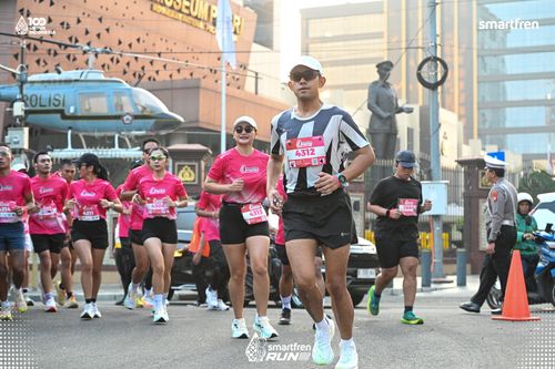Race photo from Smartfren Run 2025 