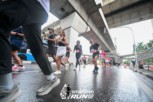 Race photo from Smartfren Run 2024