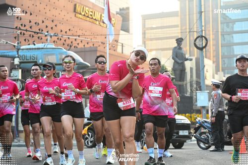 Race photo from Smartfren Run 2025 