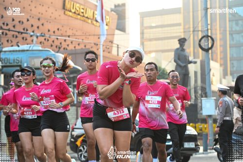 Race photo from Smartfren Run 2025 