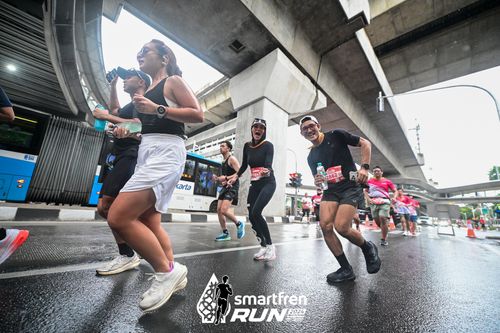 Race photo from Smartfren Run 2024