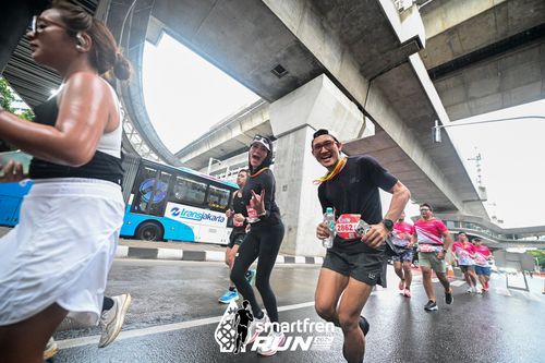 Race photo from Smartfren Run 2024