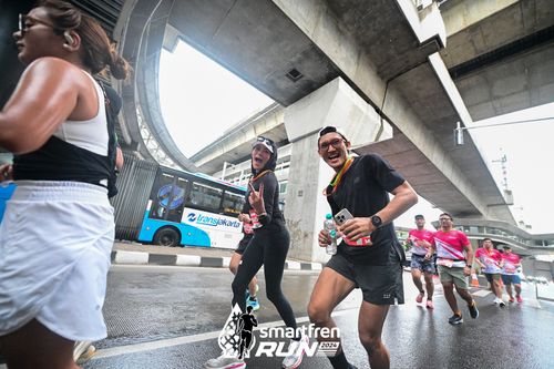 Race photo from Smartfren Run 2024