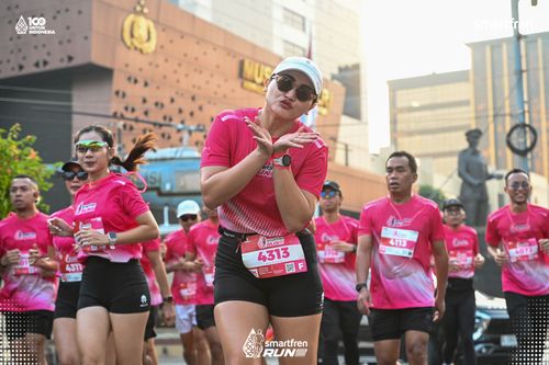 Race photo from Smartfren Run 2025 