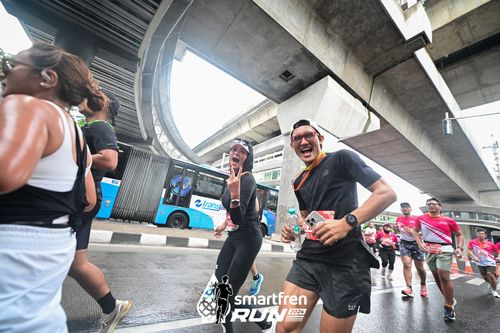 Race photo from Smartfren Run 2024