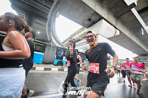 Race photo from Smartfren Run 2024