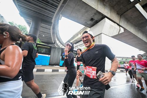 Race photo from Smartfren Run 2024