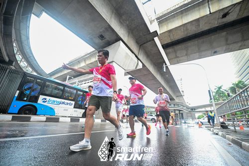 Race photo from Smartfren Run 2024