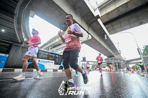 Race photo from Smartfren Run 2024