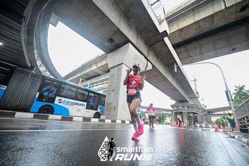 Race photo from Smartfren Run 2024