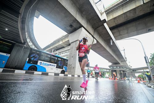 Race photo from Smartfren Run 2024