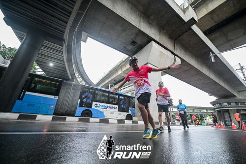 Race photo from Smartfren Run 2024
