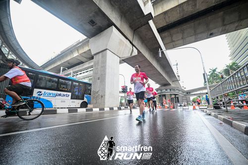 Race photo from Smartfren Run 2024