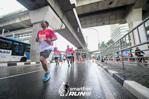 Race photo from Smartfren Run 2024
