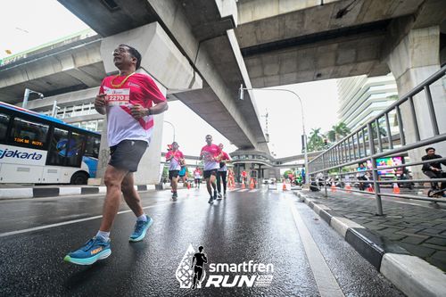 Race photo from Smartfren Run 2024