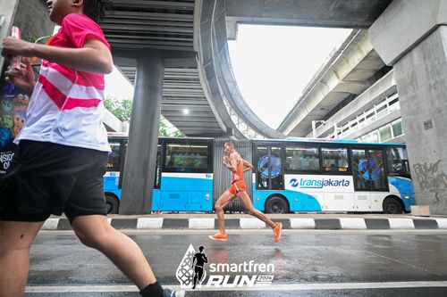 Race photo from Smartfren Run 2024