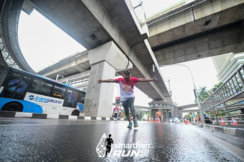 Race photo from Smartfren Run 2024