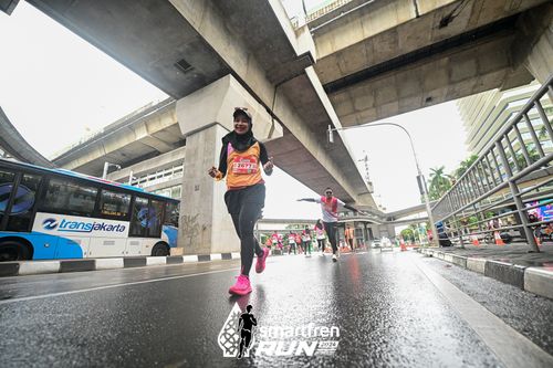 Race photo from Smartfren Run 2024