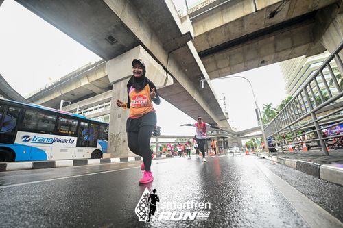 Race photo from Smartfren Run 2024