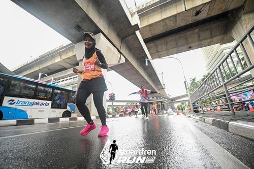 Race photo from Smartfren Run 2024