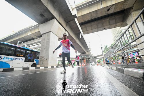 Race photo from Smartfren Run 2024