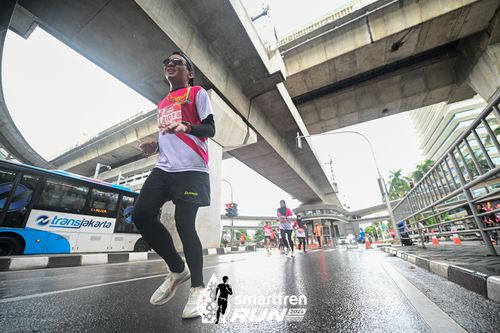 Race photo from Smartfren Run 2024