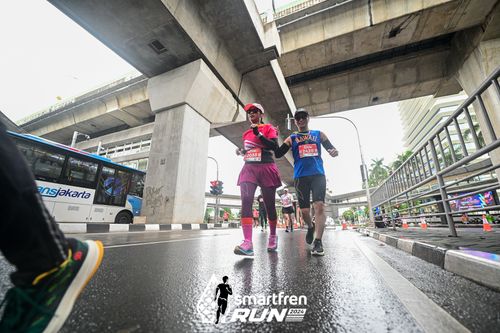 Race photo from Smartfren Run 2024