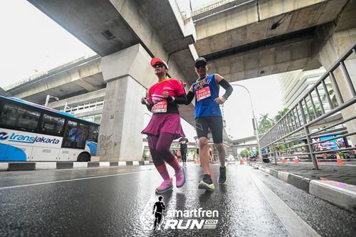 Race photo from Smartfren Run 2024