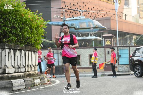 Race photo from Smartfren Run 2025 