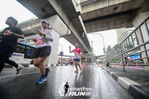 Race photo from Smartfren Run 2024