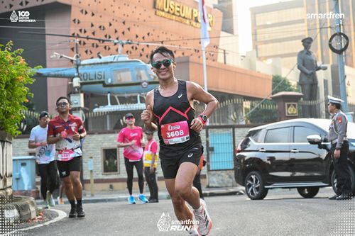 Race photo from Smartfren Run 2025 