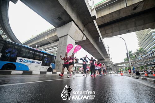 Race photo from Smartfren Run 2024
