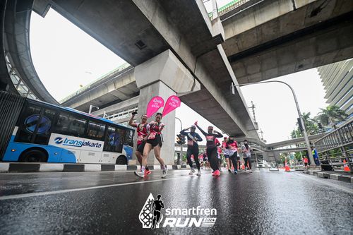 Race photo from Smartfren Run 2024