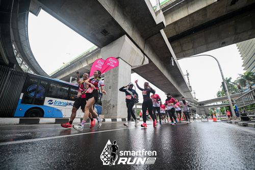 Race photo from Smartfren Run 2024