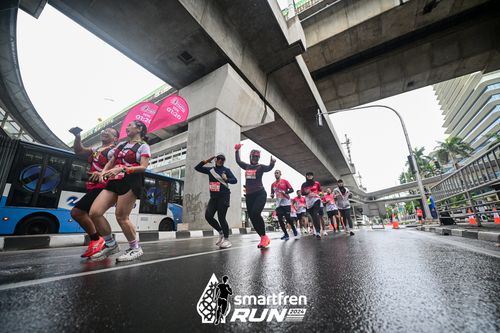 Race photo from Smartfren Run 2024